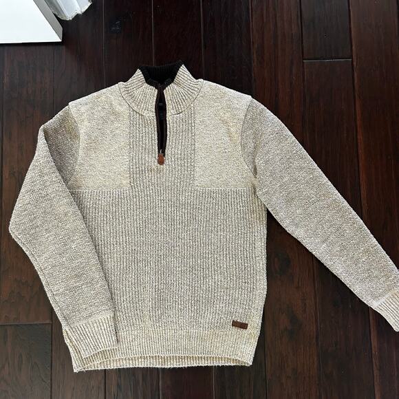 Buffalo David Bitton Brown hue knit sweater Men's sz M Academia Utility - Picture 1 of 7